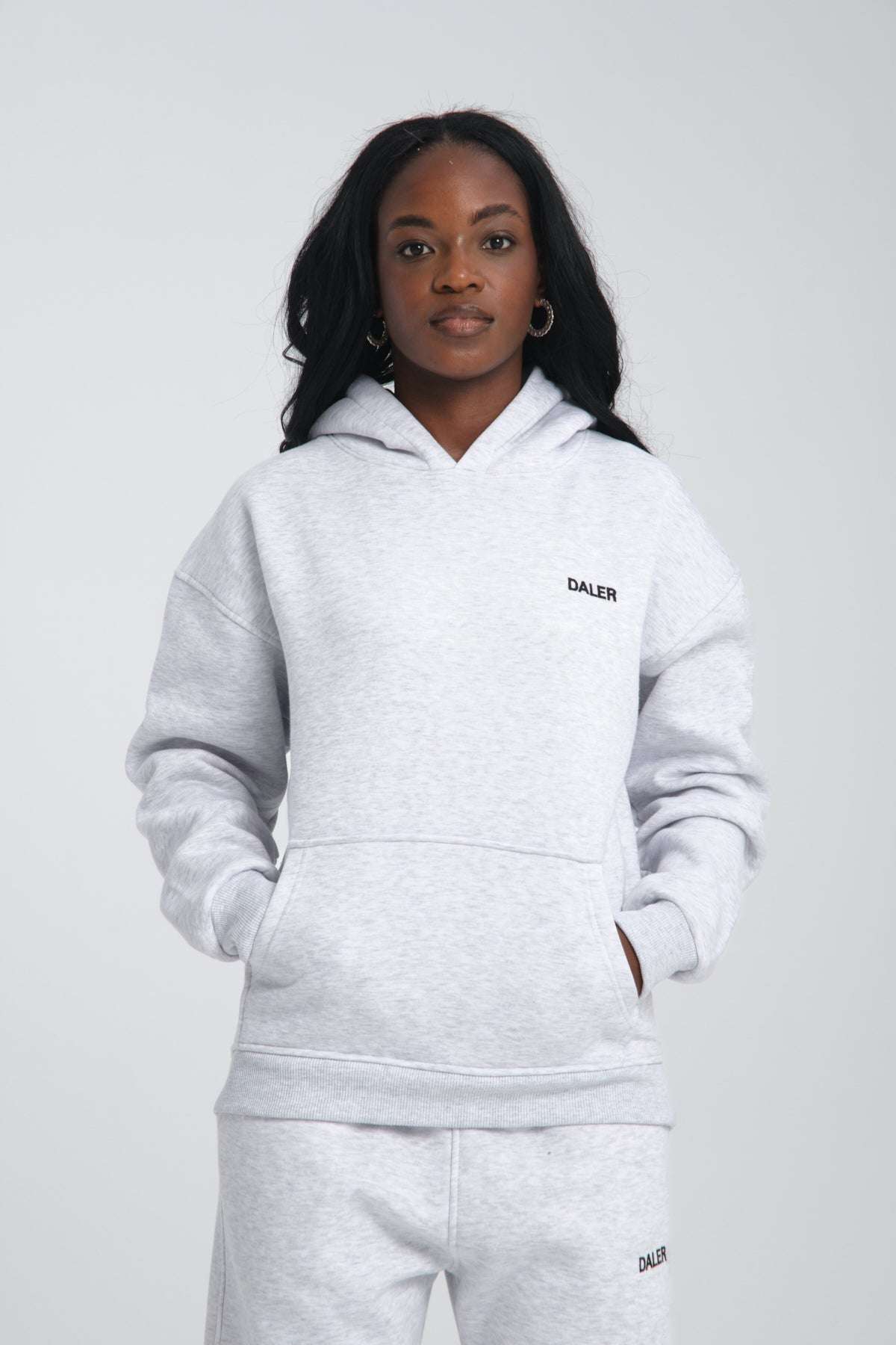BASIC HOODIE - GREY MELANGE