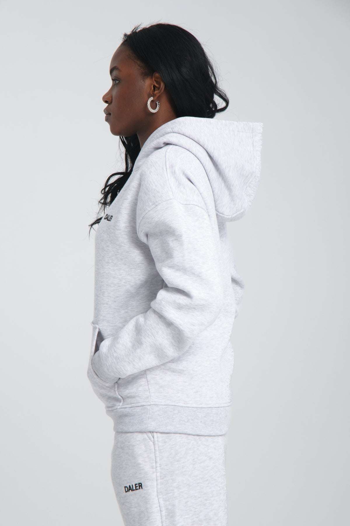 BASIC HOODIE - GREY MELANGE