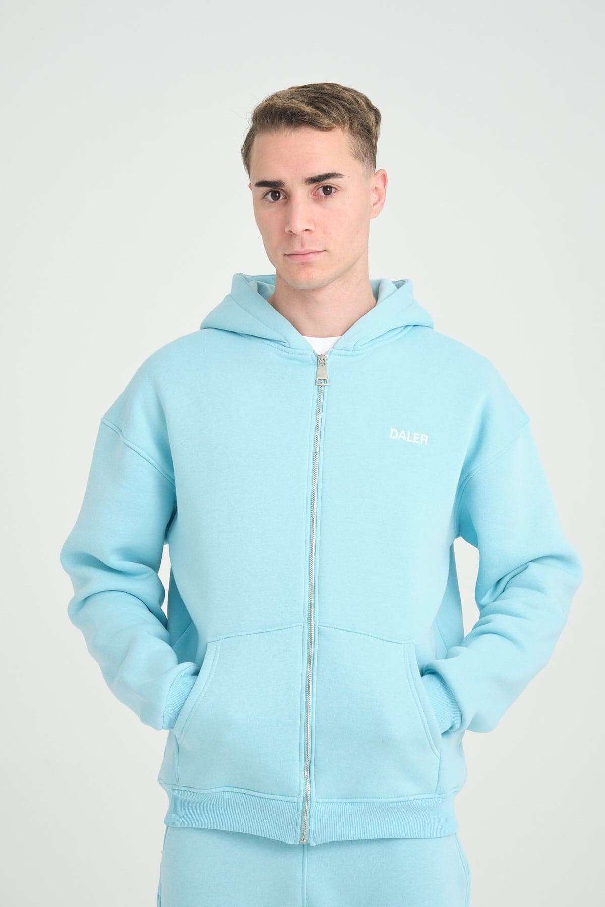 BASIC ZIPPER - BABY BLUE