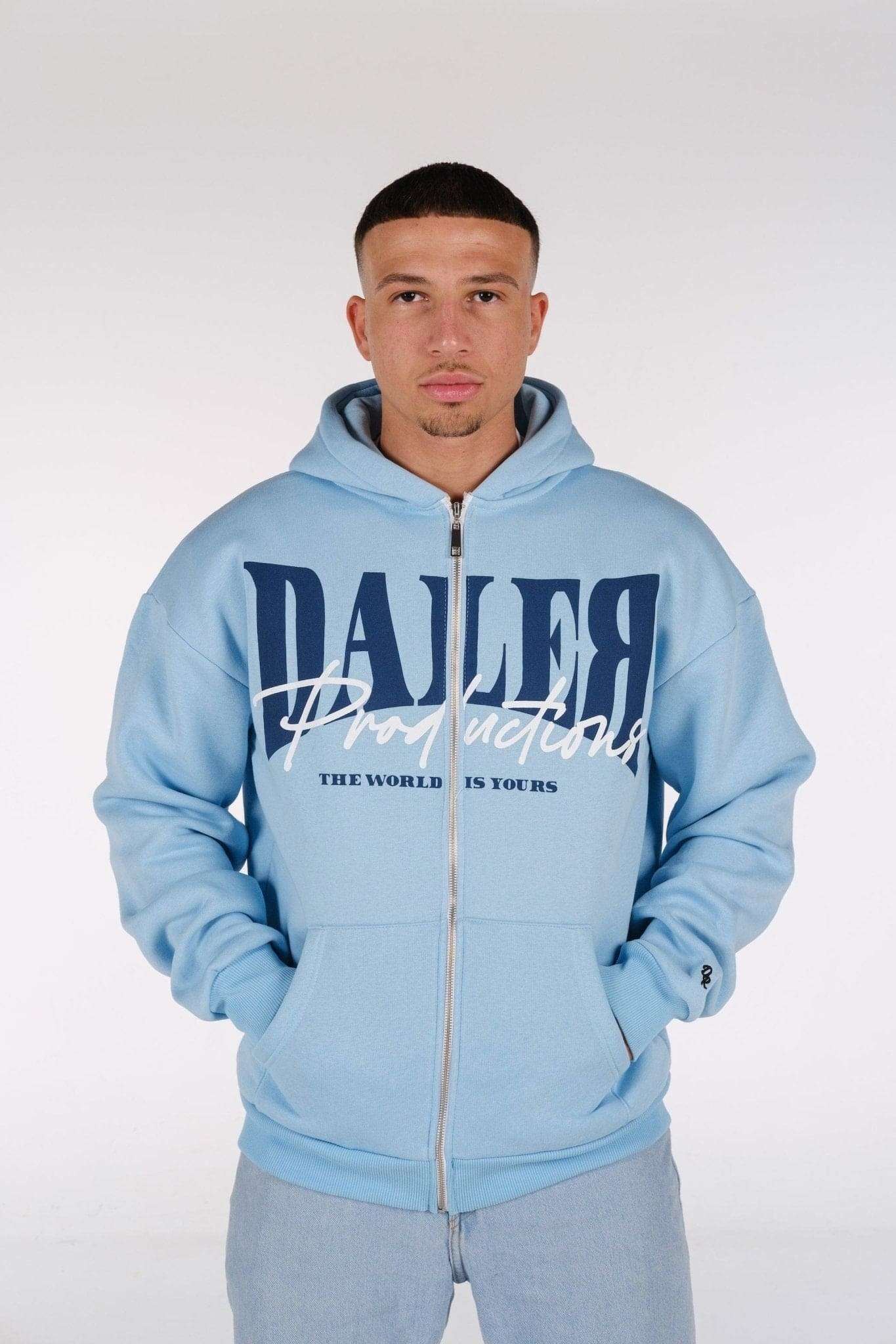 ZIP JACKET-BABY BLUE