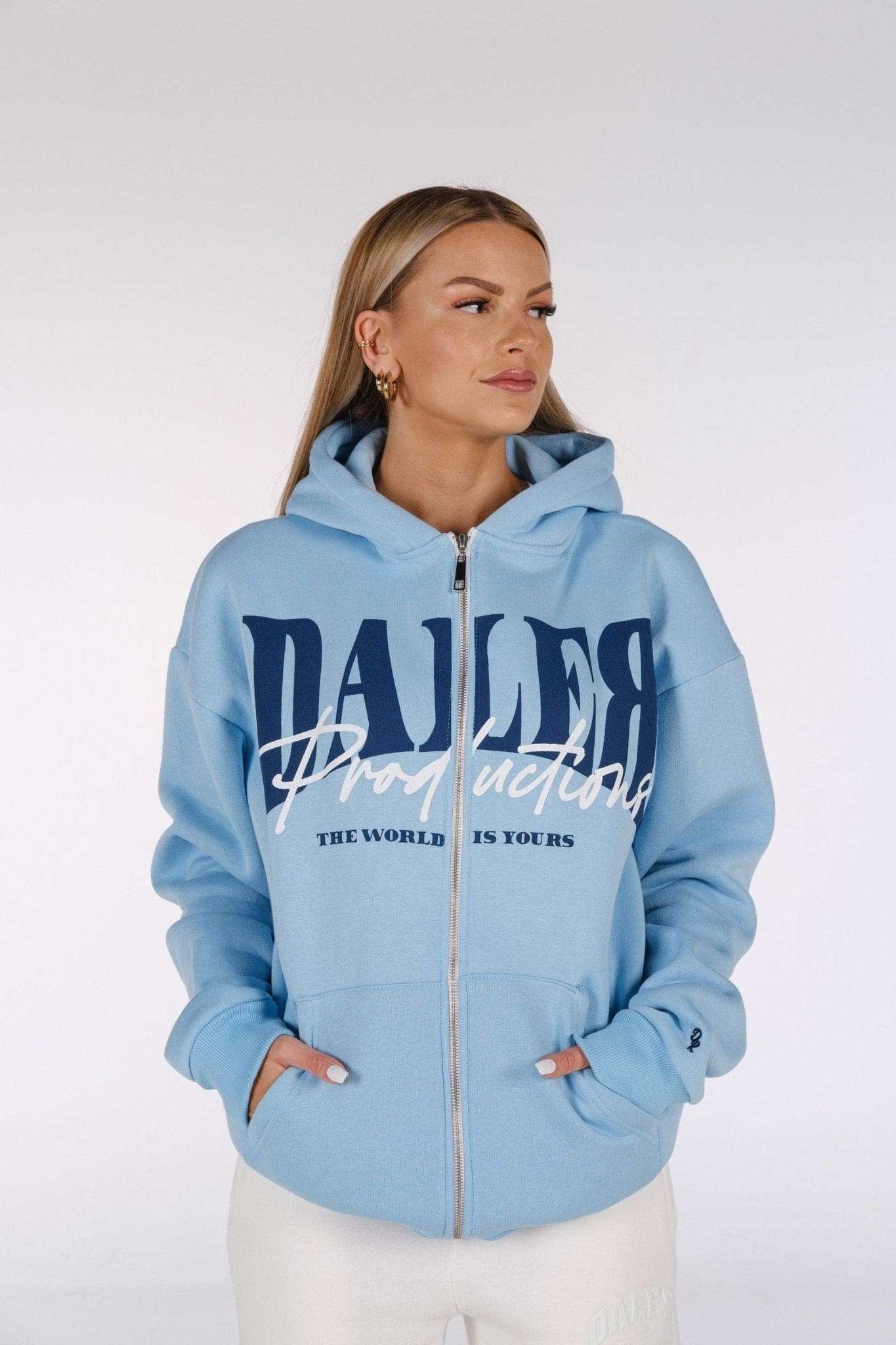 ZIP JACKET-BABY BLUE