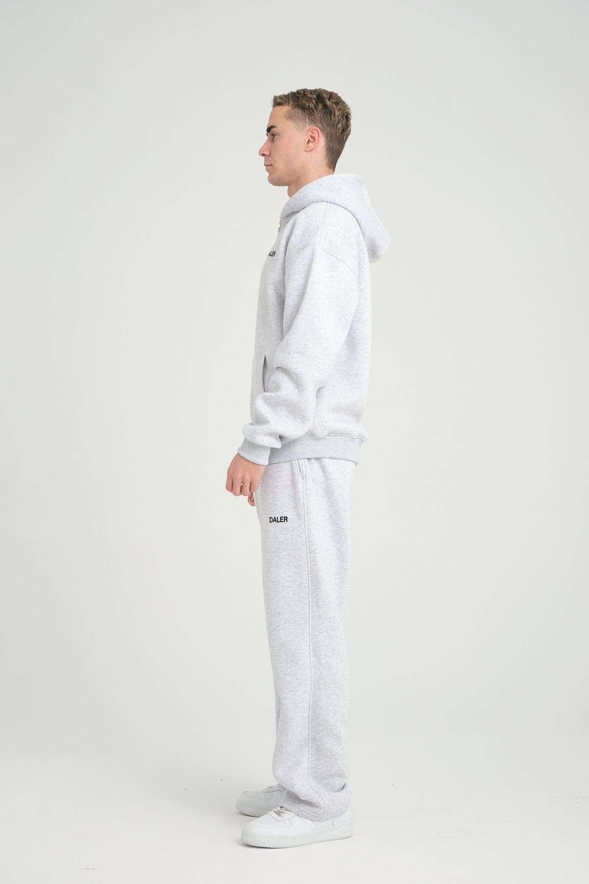 BASIC ZIPPER - GREY MELANGE