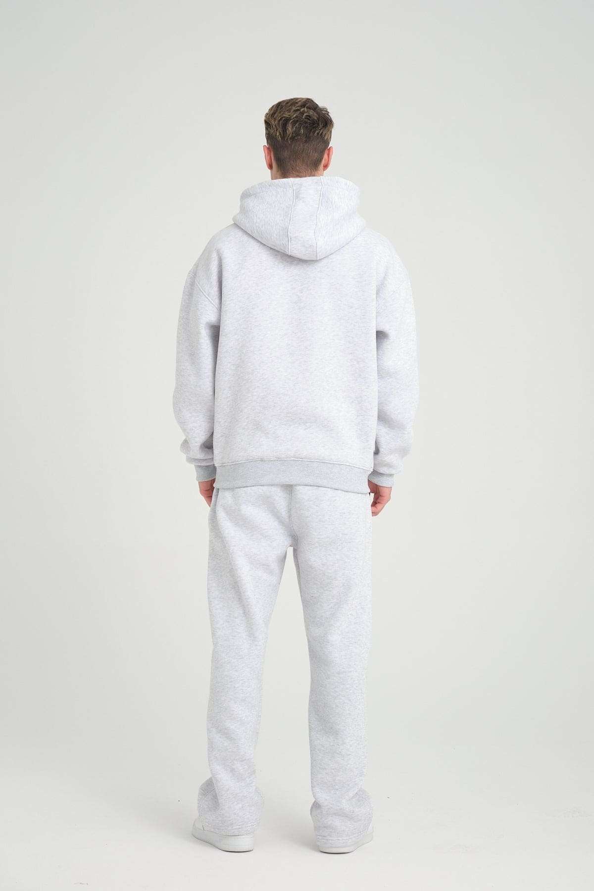 BASIC ZIPPER - GREY MELANGE