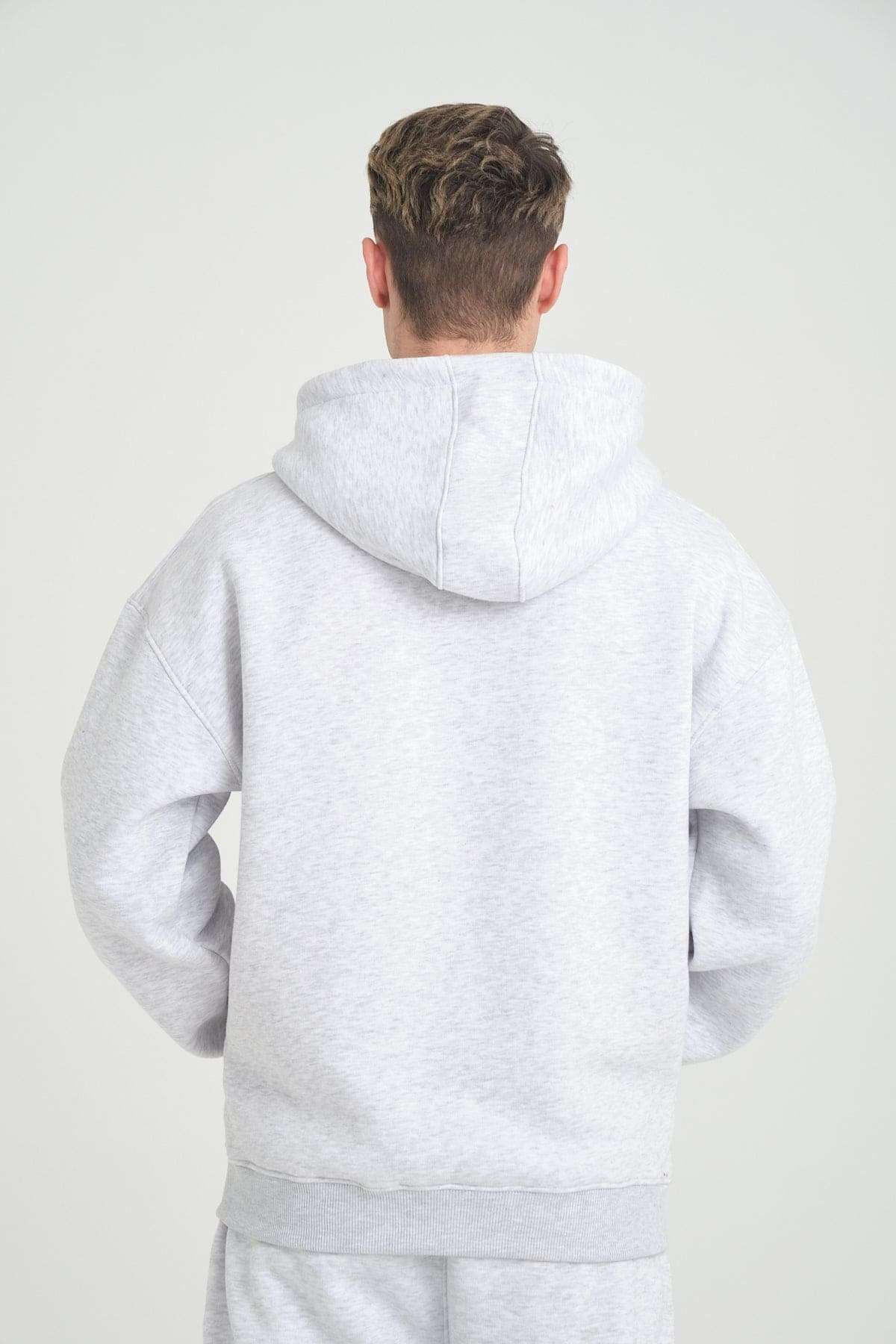 BASIC ZIPPER - GREY MELANGE