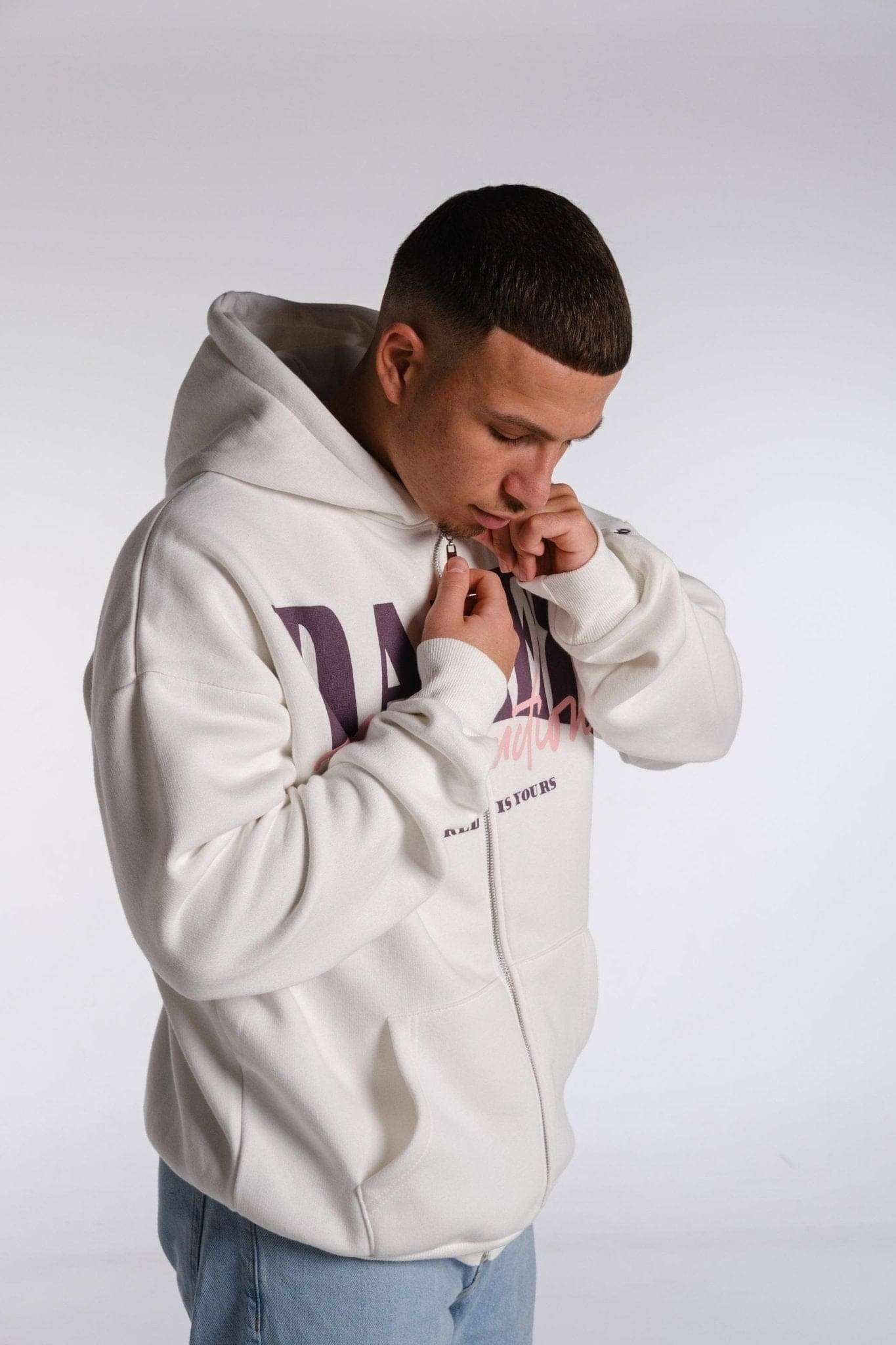 ZIP JACKET-WHITE