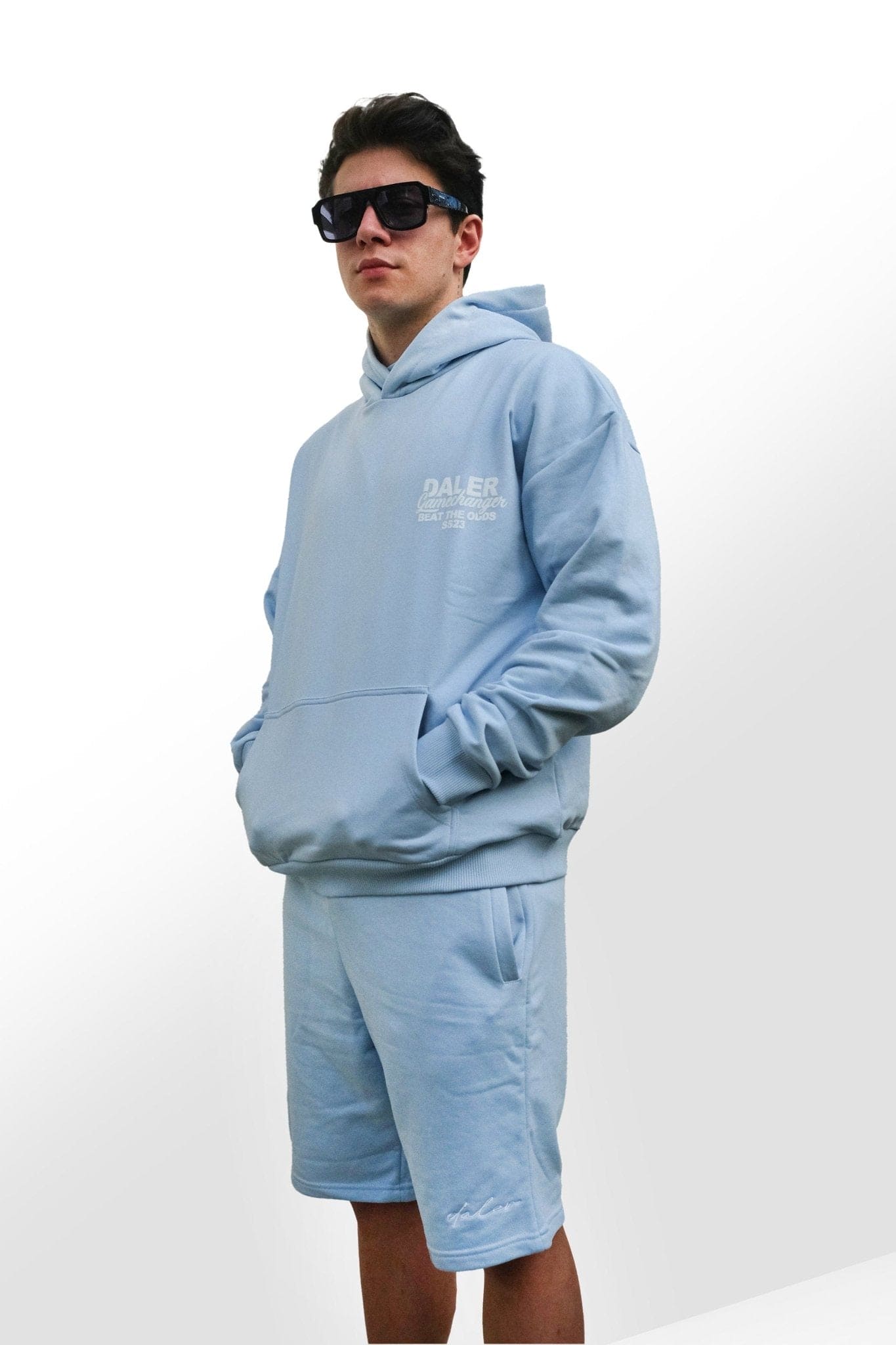 HOODIE-BABY BLUE - Dalerclo